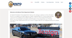 Desktop Screenshot of bentonpolice.org
