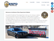Tablet Screenshot of bentonpolice.org